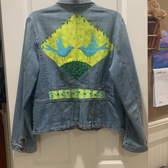 Custom Hand Painted Jean Jacket - Picture 5 of 11